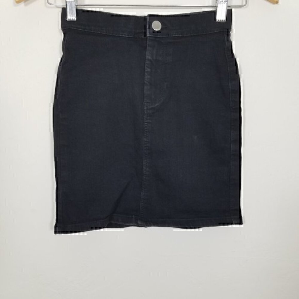 Topshop Stretch Denim Mini Skirt Size 2